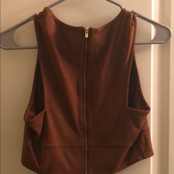 Express brown set suede Sz sm - Picture 4 of 8